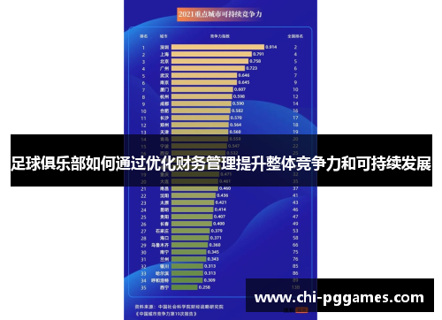 足球俱乐部如何通过优化财务管理提升整体竞争力和可持续发展